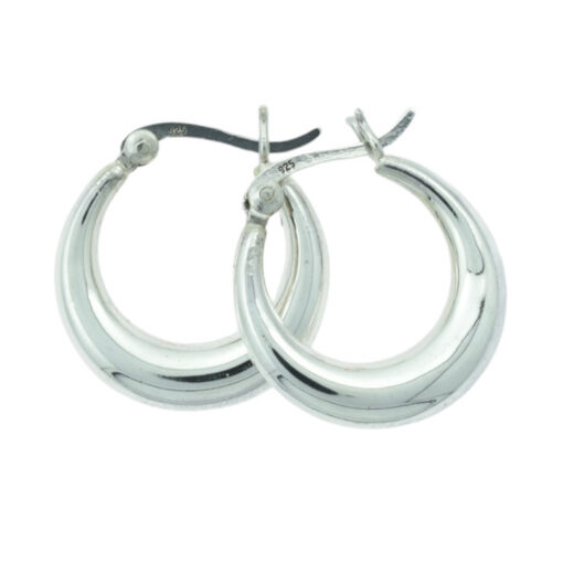 Sterling Silver Creole Hoop Earrings 20mm