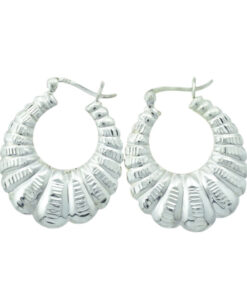 Sterling Silver Creole Earrings