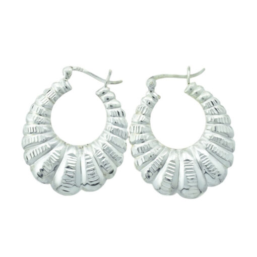 Sterling Silver Creole Earrings