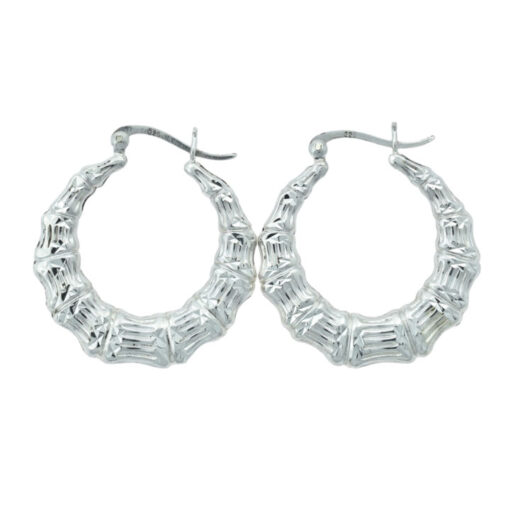 Sterling Silver Creole Earrings 30mm