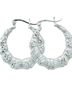 Sterling Silver Creole Earrings 30mm