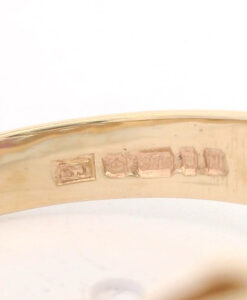 Vintage 9ct Gold Diamond and Ruby Cluster Ring