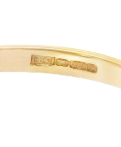 9ct Gold Sapphire and Opal Boat Ring