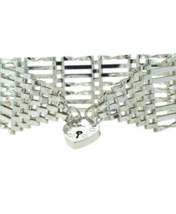 Vintage Sterling Silver Eight Bar Gate Bracelet