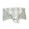 Vintage Sterling Silver Eight Bar Gate Bracelet