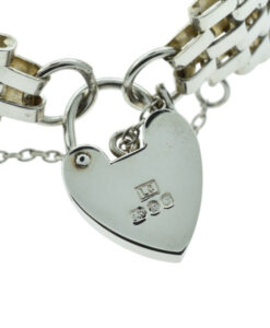 Vintage Sterling Silver Eight Bar Gate Bracelet