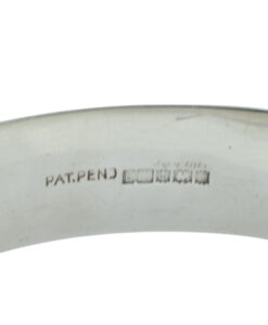 Vintage Solid Sterling Silver Engraved Bangle