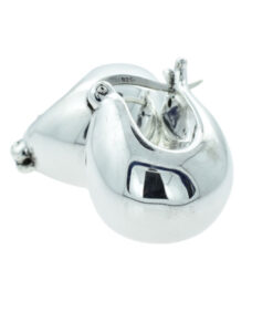 Sterling Silver Bubble Hoop Earrings