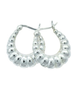 Sterling Silver Creole Earrings - Small