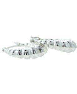 Sterling Silver Creole Earrings - Small