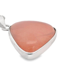 Vintage N. E. From Sterling Silver Rose Quartz Pendant