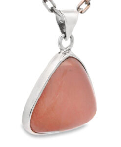 Vintage N. E. From Sterling Silver Rose Quartz Pendant