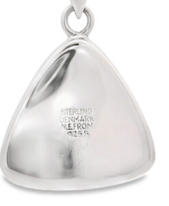 Vintage N. E. From Sterling Silver Rose Quartz Pendant