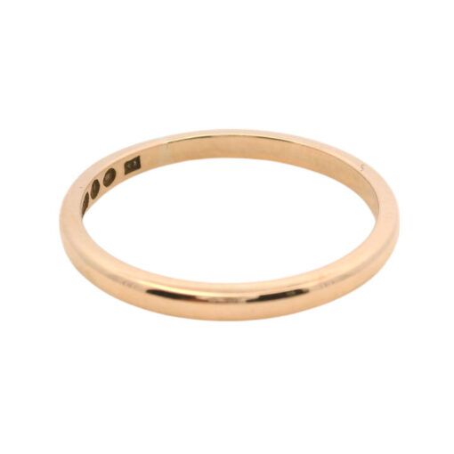 Vintage 9ct Rose Gold Wedding Band Ring