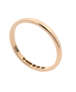 Vintage 9ct Rose Gold Wedding Band Ring