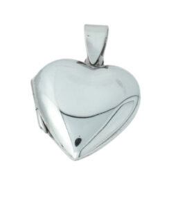 New Sterling Silver Heart Locket Pendant