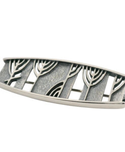OLA GORIE Sterling Silver Ingibiorg Long Brooch