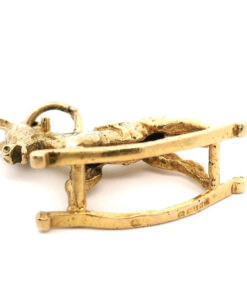 Vintage 9ct Gold Rocking Horse Charm