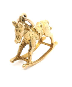 Vintage 9ct Gold Rocking Horse Charm