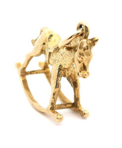 Vintage 9ct Gold Rocking Horse Charm