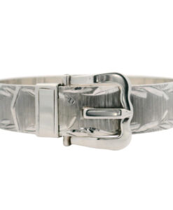 Vintage Sterling Silver Buckle Bangle