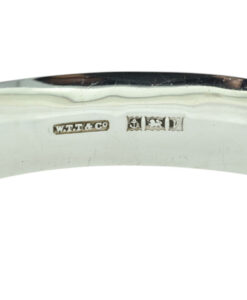 Vintage Sterling Silver Ribbed Bangle