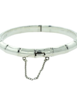 Vintage Sterling Silver Bamboo Bangle