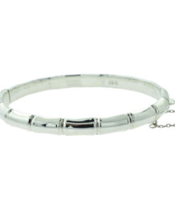 Vintage Sterling Silver Bamboo Bangle
