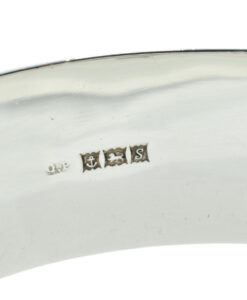 Vintage Sterling Silver Flower Bangle