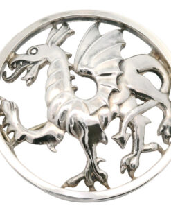 Geoffrey G Bellamy Sterling Silver Welsh Dragon Brooch