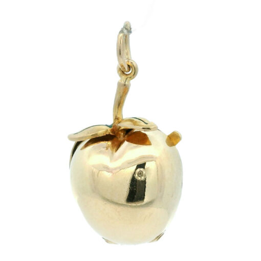 Vintage 9ct Gold Adam and Eve Apple Pendant Charm