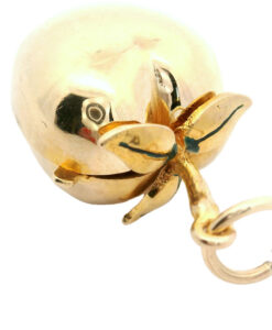 Vintage 9ct Gold Adam and Eve Apple Pendant Charm