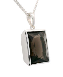 Sterling Silver Smokey Quartz Pendant