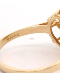 Vintage 9ct Gold Opal & Garnet Cluster Ring