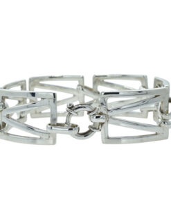 Stunning Vintage Italian Silver Bracelet – Bold & Timeless dated 1996