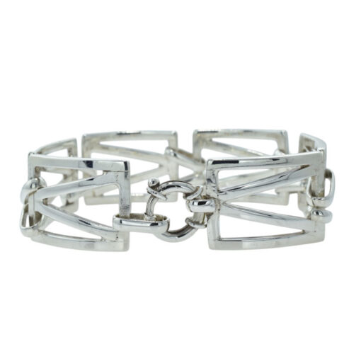 Stunning Vintage Italian Silver Bracelet – Bold & Timeless dated 1996