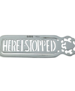 Sterling Silver 'I STOPPED HERE' Book Mark