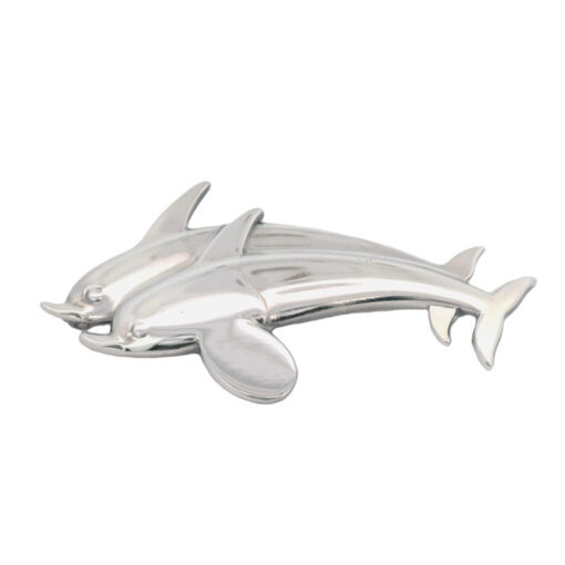 Vintage Georg Jensen Sterling Silver Dolphin Brooch