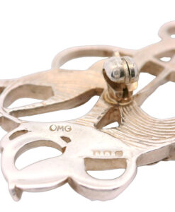 OLA GORIE Vintage Scottish sterling sliver Zoomorphic Brooch