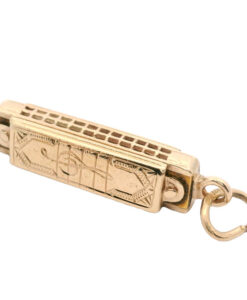 Vintage 9ct Gold Harmonica Charm