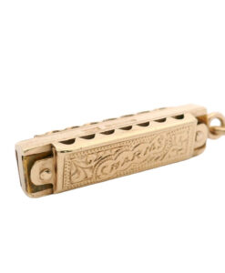 Vintage 9ct Gold Harmonica Charm