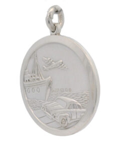 Vintage Georg Jensen Silver St Christopher Pendant