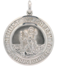Vintage Georg Jensen Silver St Christopher Pendant