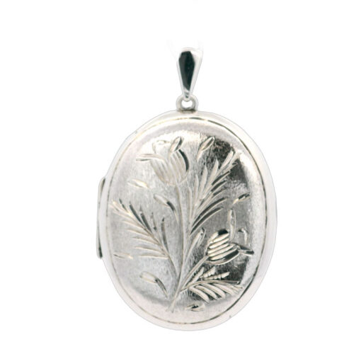 Vintage Sterling Silver Oval Locket