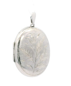 Vintage Sterling Silver Oval Locket