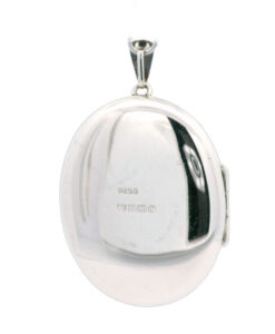 Vintage Sterling Silver Oval Locket