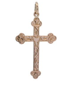 9ct Rose Gold Cross dated 1911