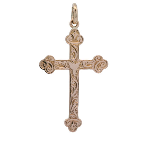 9ct Rose Gold Cross dated 1911