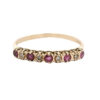 Vintage 9ct Yellow Gold Diamond and Ruby Band Ring