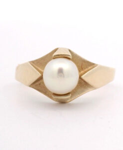 Vintage 9ct Gold Pearl Ring